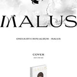 DREAMUS ONEUS MALUS 8th Mini Album MAIN Version CD+Booklet+Lyrics accordion card+Postcard+Malus card+Bookmark+Secret card+Fragrance paper+Photocard+Tracking, White