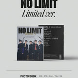 MONSTA X - [ NO LIMIT ] 10th Mini Album ( LIMITED EDITION ) 1ea CD+72p Photo Book+1ea Photo Card+1ea Paper Stand+1ea Folded Poster(On pack)+1ea Post Card+2ea STORE GIFT CARD