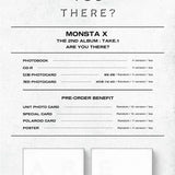 MONSTA X TAKE.1 [ARE YOU THERE?] 2nd Album RANDOM VER. 1p CD+148p Photo Book+2p Photo Card+TRACKING CODE K-POP SEALED